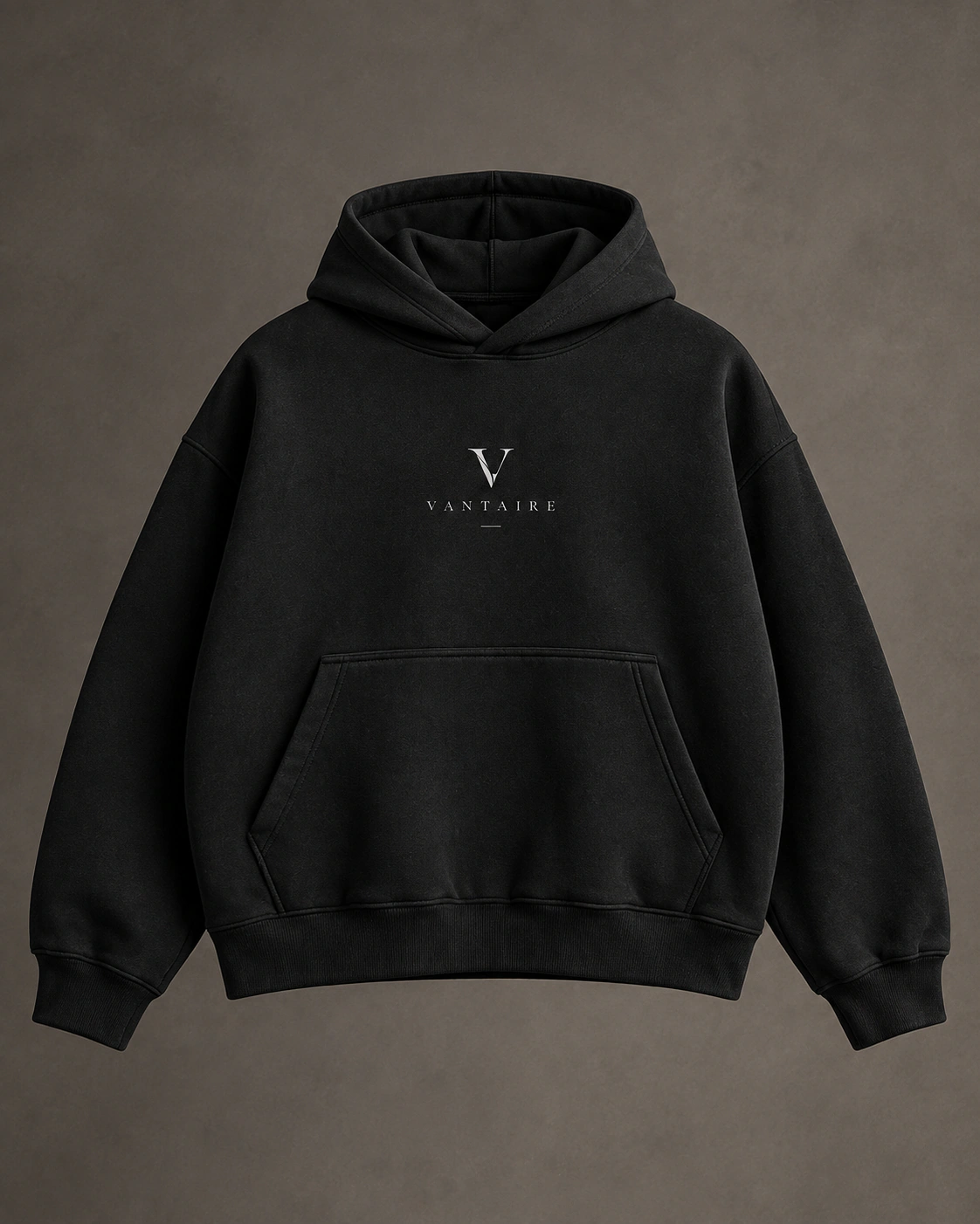 VANTAIRE Hoodie 001 in Black, front view